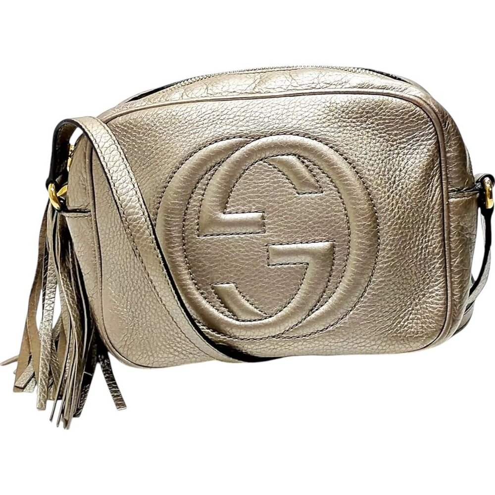 183569AX (X6) Gucci Crossbody Bag Beige Leather